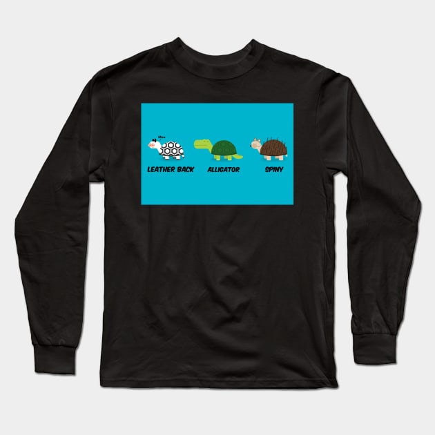 Turtle types version 2/2 selection Long Sleeve T-Shirt by MangoStudio